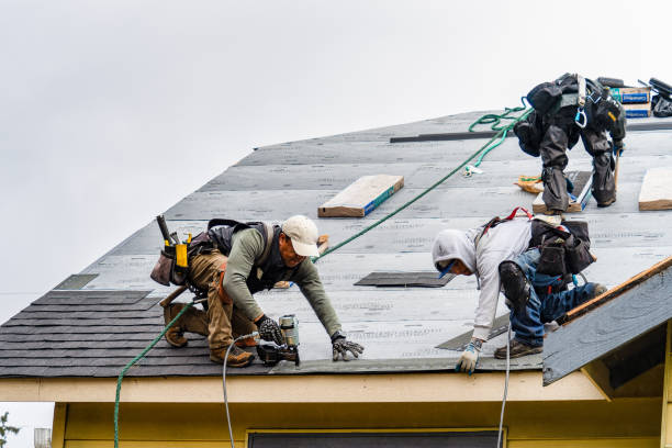 Professional Gutter Installation technician working in Cromwell, KY